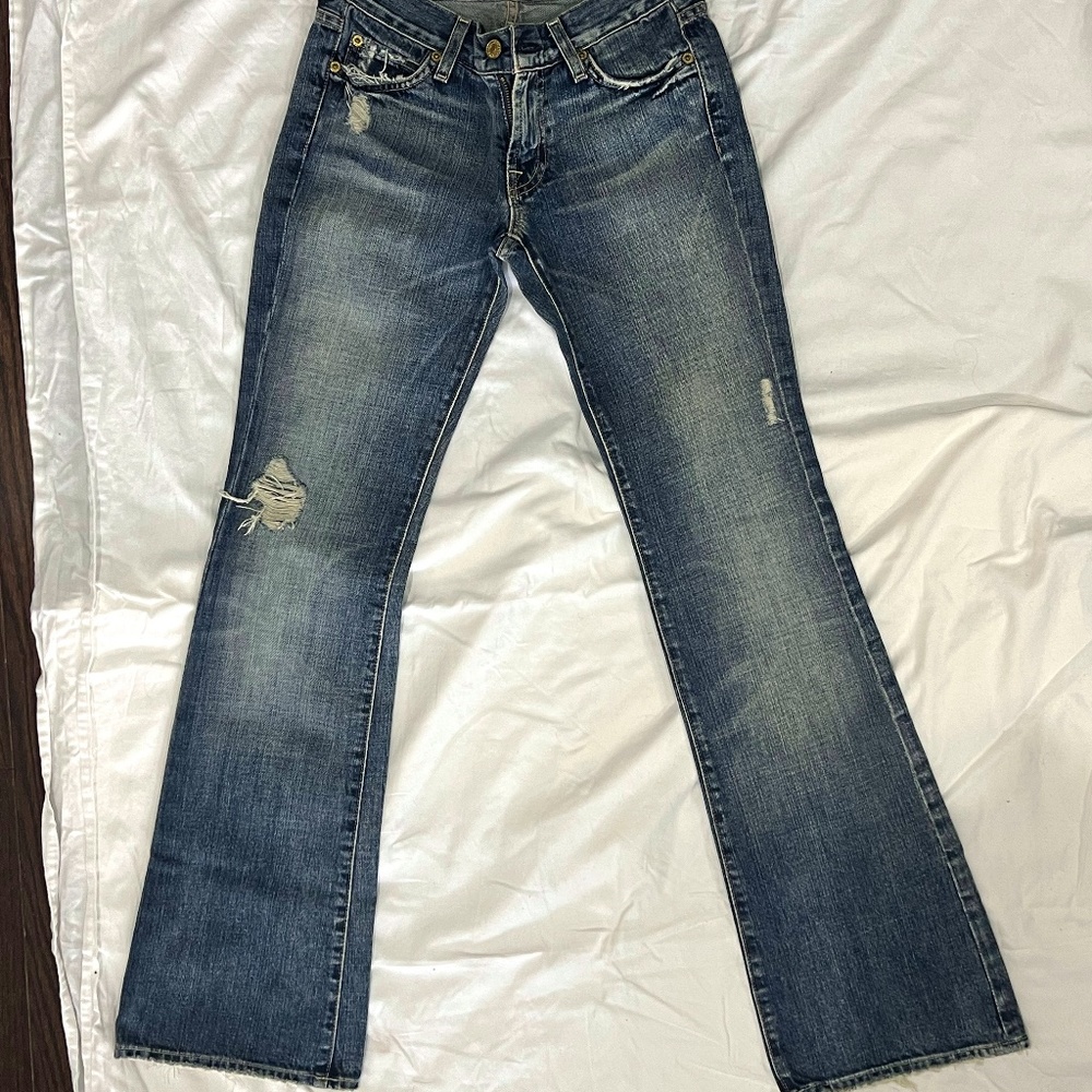 7 For all Mankind Havana Flare Jean Size 25 NWT